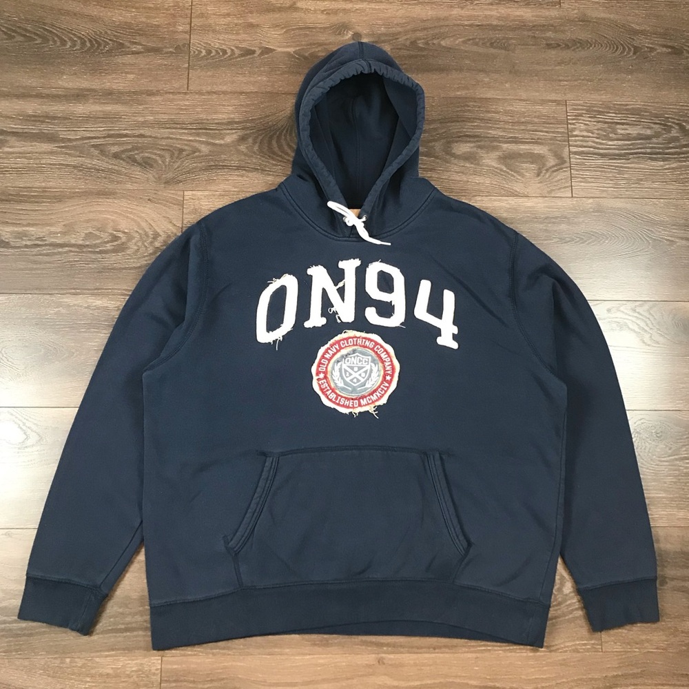 Old Navy 1994 Clothing Company Men’s Navy Blue Heavyweight Hoodie Size XXL
